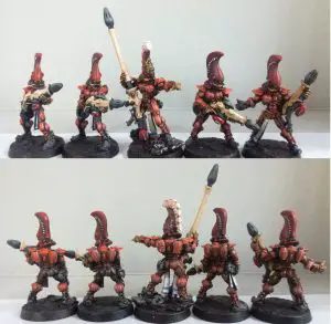 Metal Fire Dragons Painted