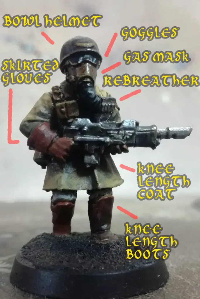 Aesthetic Analysis of a Steel Legion Guardsmen