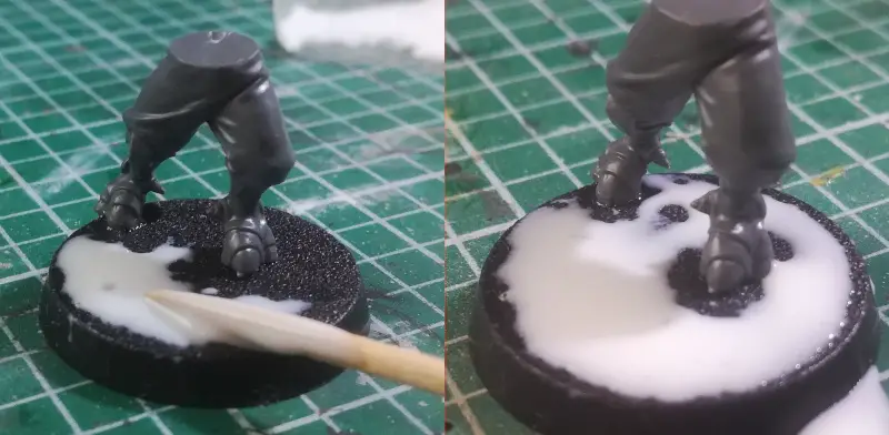 Using Liquitex Modeling Paste for Miniature Bases –