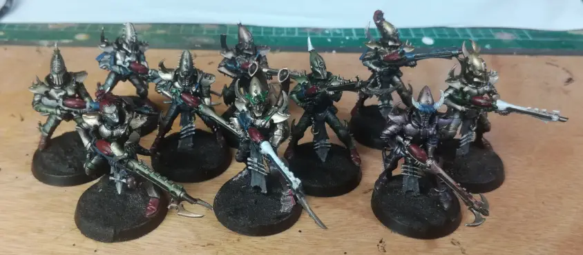 Kabalite Warriors speed painted with tinted metallics
