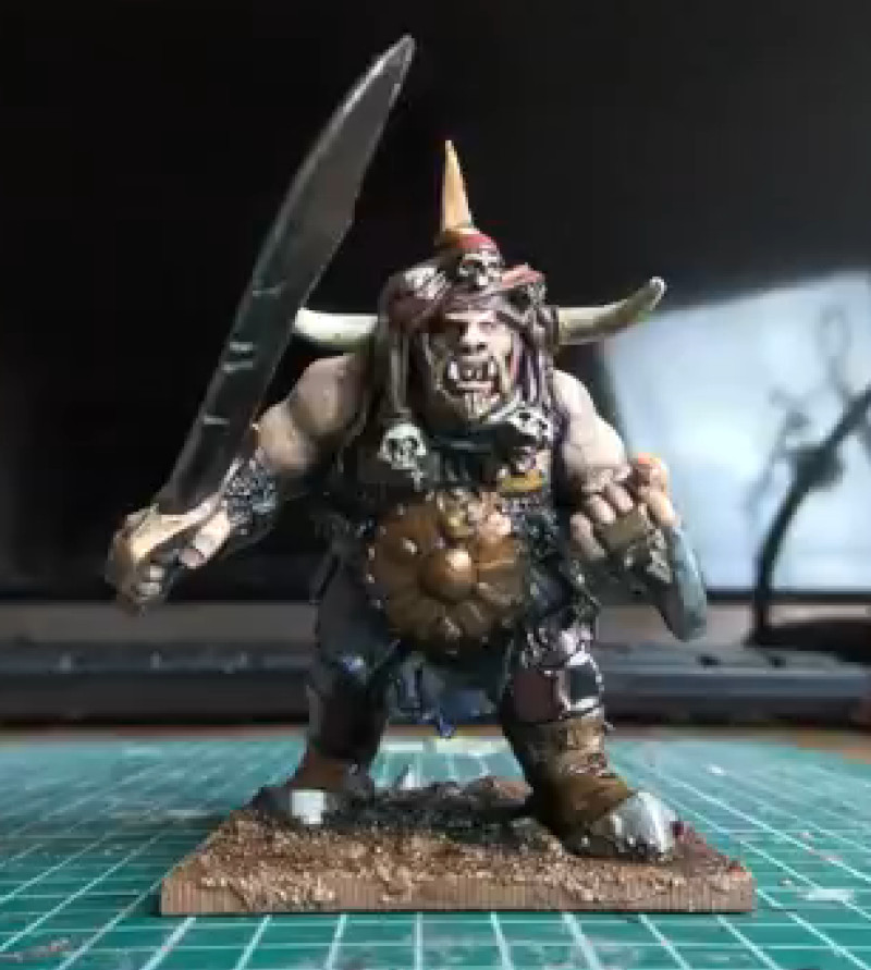 Painted Maneater Ogre with Araby Turban - Painted