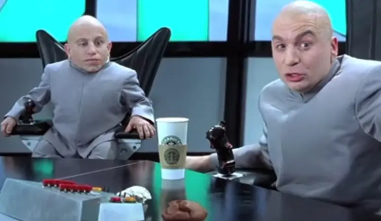 Dr Evil and Mini Me - human cloning in fiction.